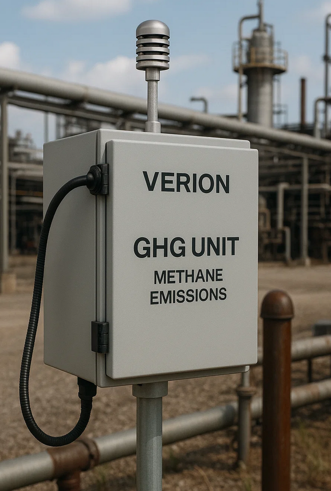 Farm with GHG tracking sensors