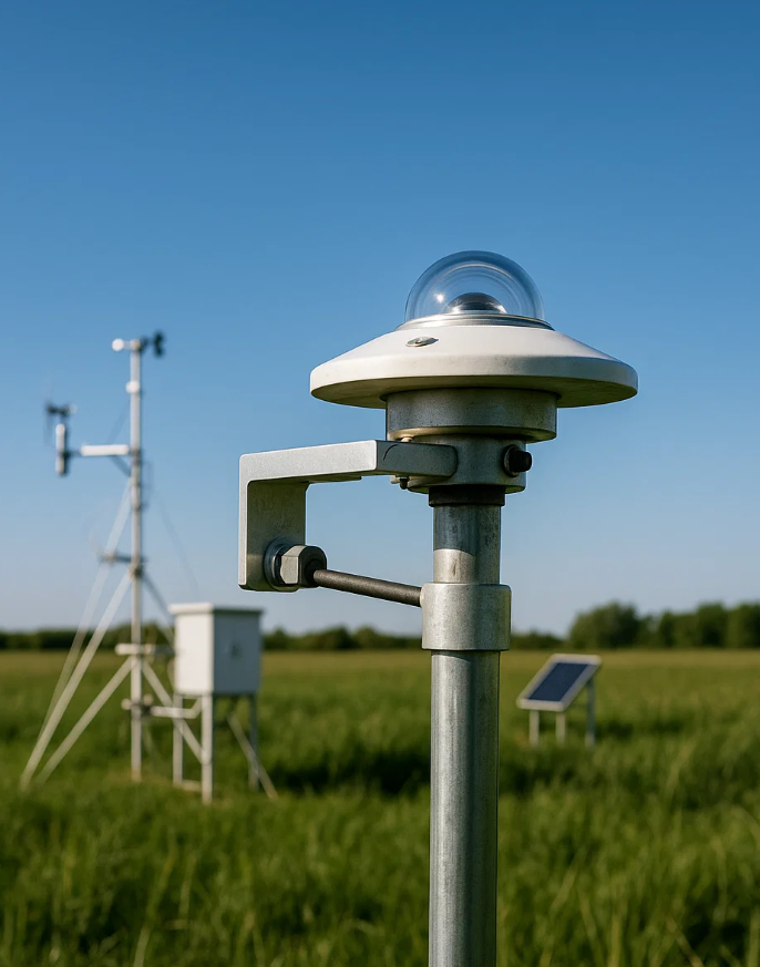 River and rainfall monitoring sensors in the field