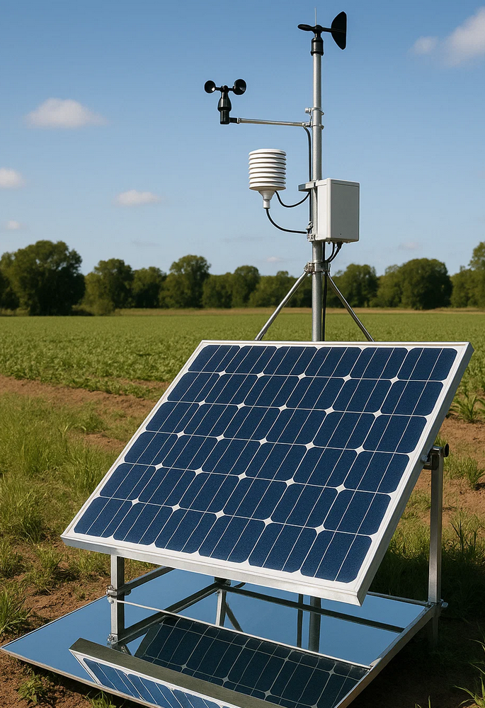 IoT sensors in farm field